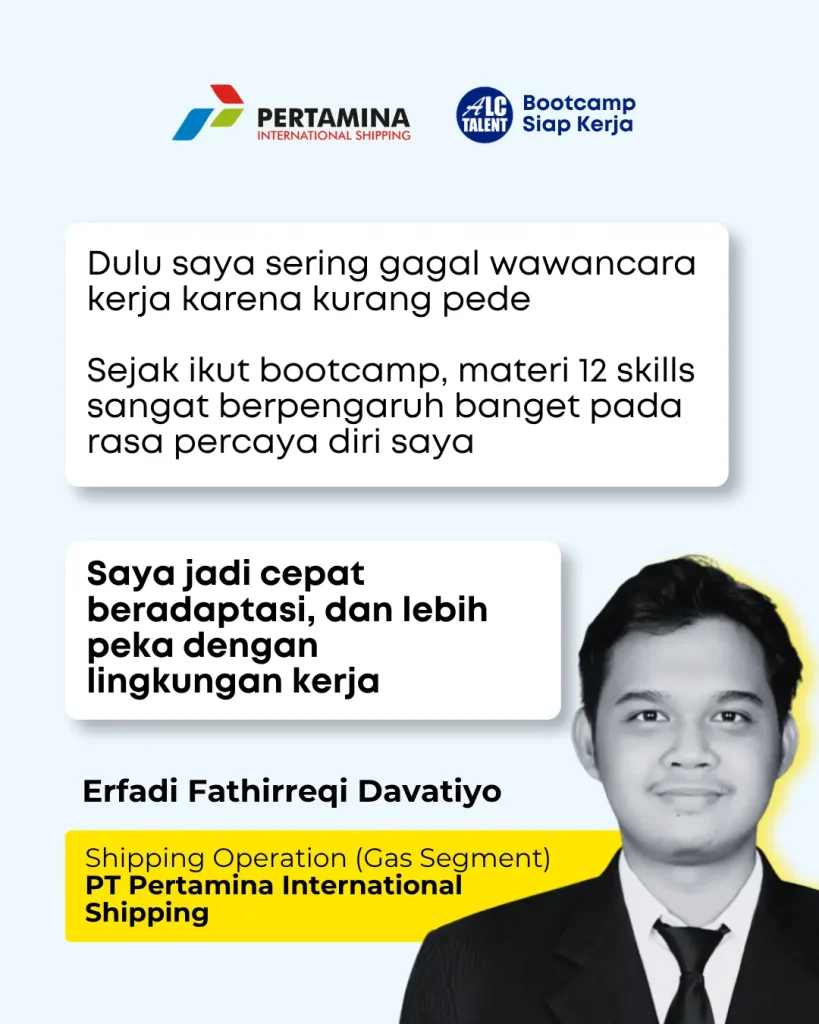 Testimoni Bootcamp Siap Kerja Erfadi ALC Talent