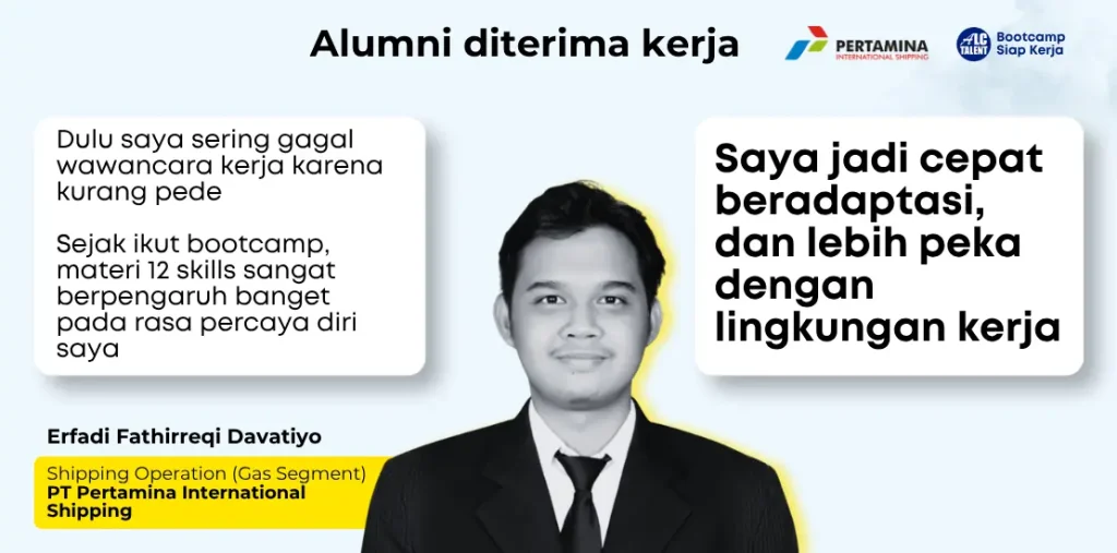 Testimoni Bootcamp Siap Kerja Erfadi ALC Talent