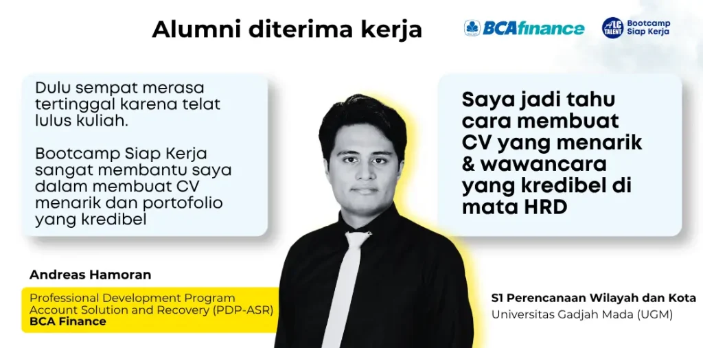 alumni bootcamp siap kerja Andreas