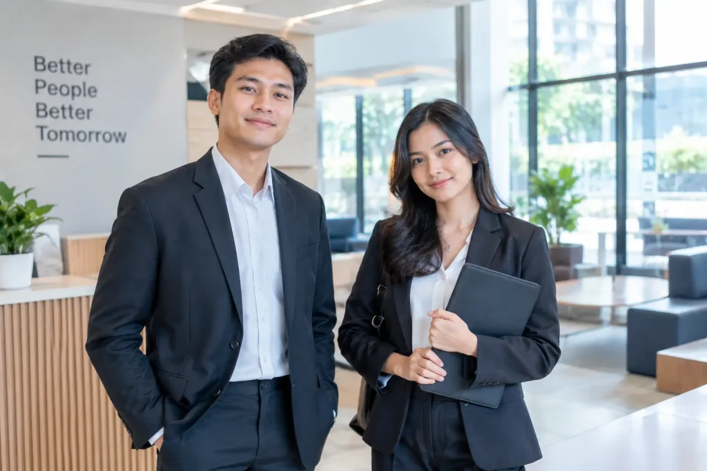 contoh pakaian interview kerja formal untuk pria dan wanita