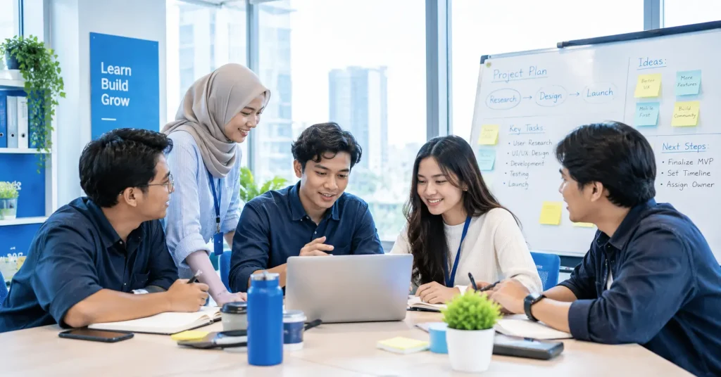 peserta Bootcamp Siap Kerja ALC Talent melatih skill fresh graduate