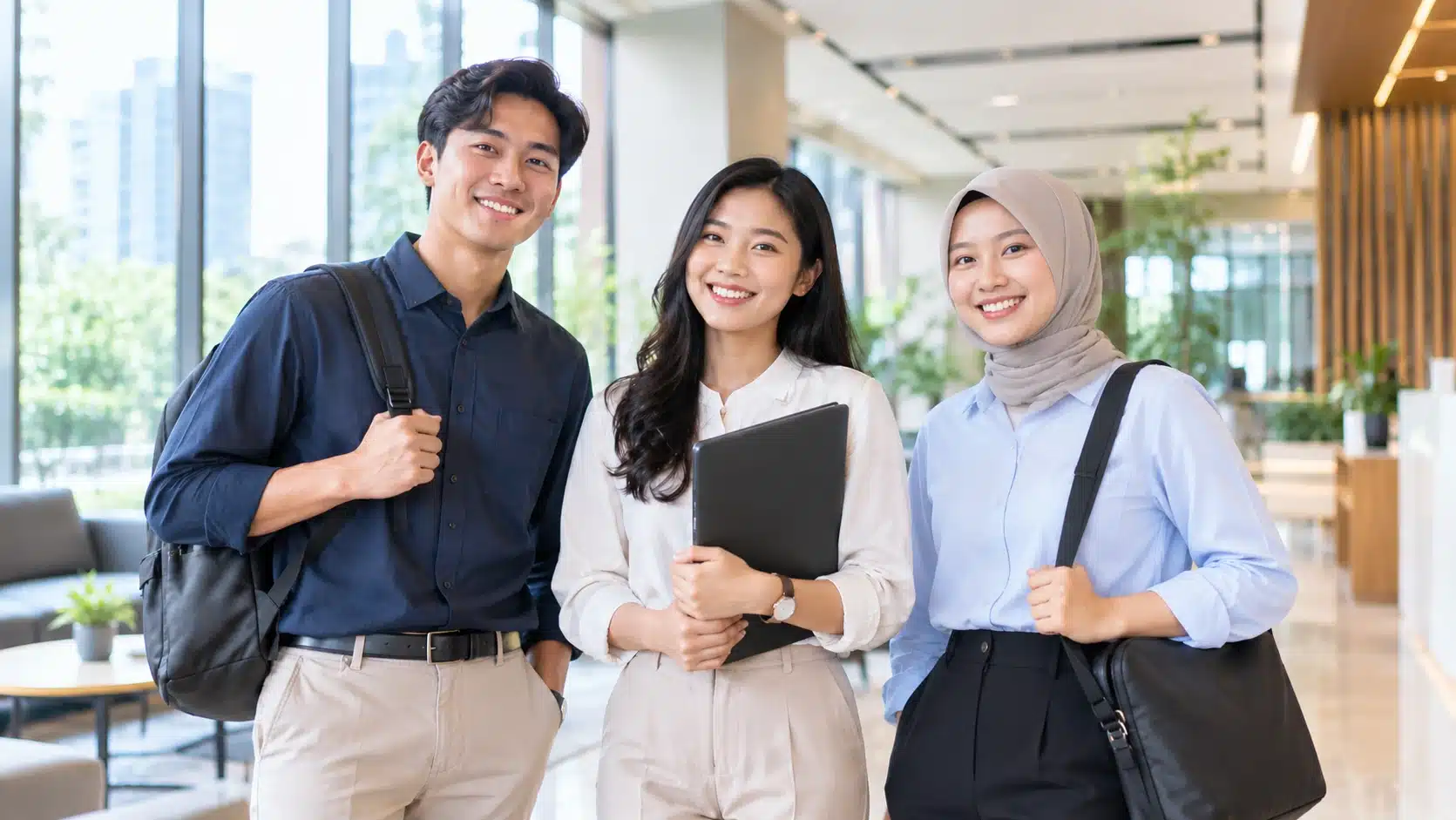 Fresh graduate memulai pekerjaan pertama di perusahaan